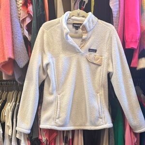 Patagonia Kids Cream Sherpa Pullover Jacket